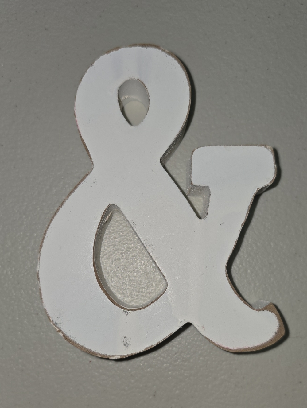 White Ampersand Wall Accent - Decorative Home Wall Decor